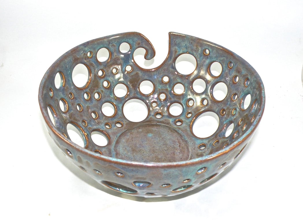 Extra-extra Large Yarn Bowl with multiple holes design extra large yarn bowl 