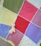 Floral Patchwork Baby Blanket in Chunky Yarn, Coming Home Blanket, Baby Gift - Image 1