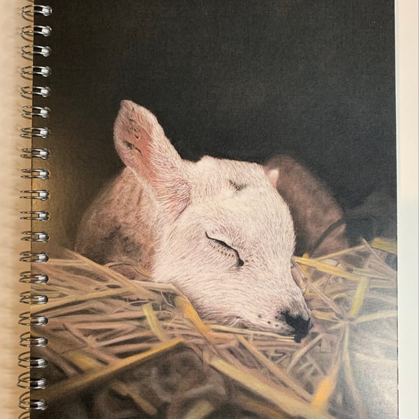 ‘Rest Little One’ Lamb Notebook, Sketch book.