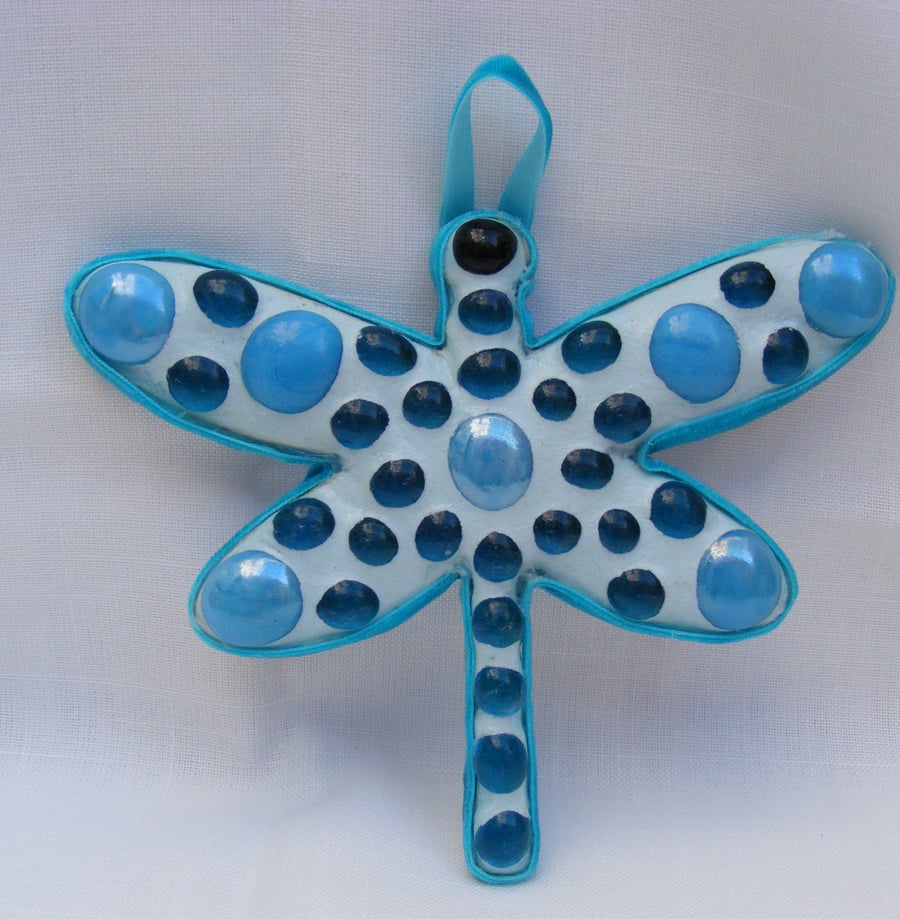 Handmade Mosaic Dragonfly wall hanging decoration