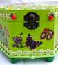 Lime green gardeners keepsake box.
