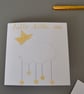 Hello little one new baby card with cloud and stars - Image 1