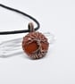 Carnelian and Copper Tree of Life Pendant - Image 6