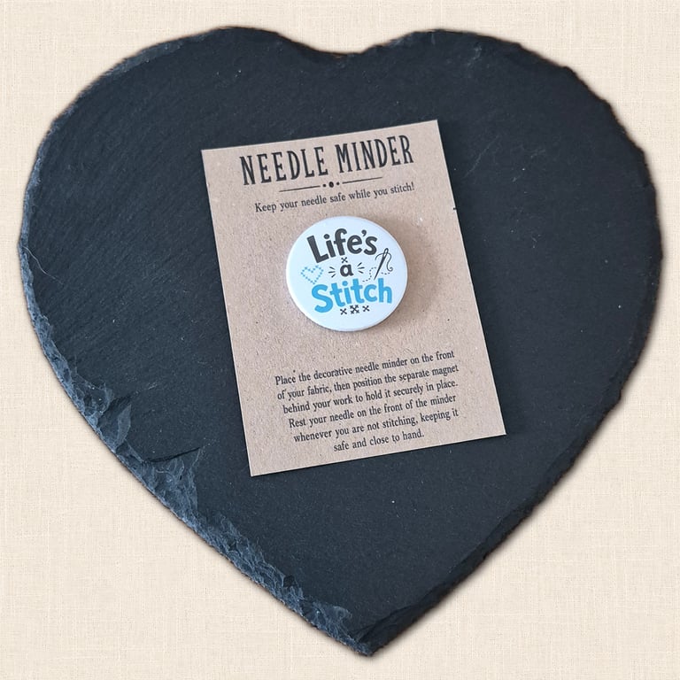 Life's a Stitch Needle Minder - Cross Stitch Accessory