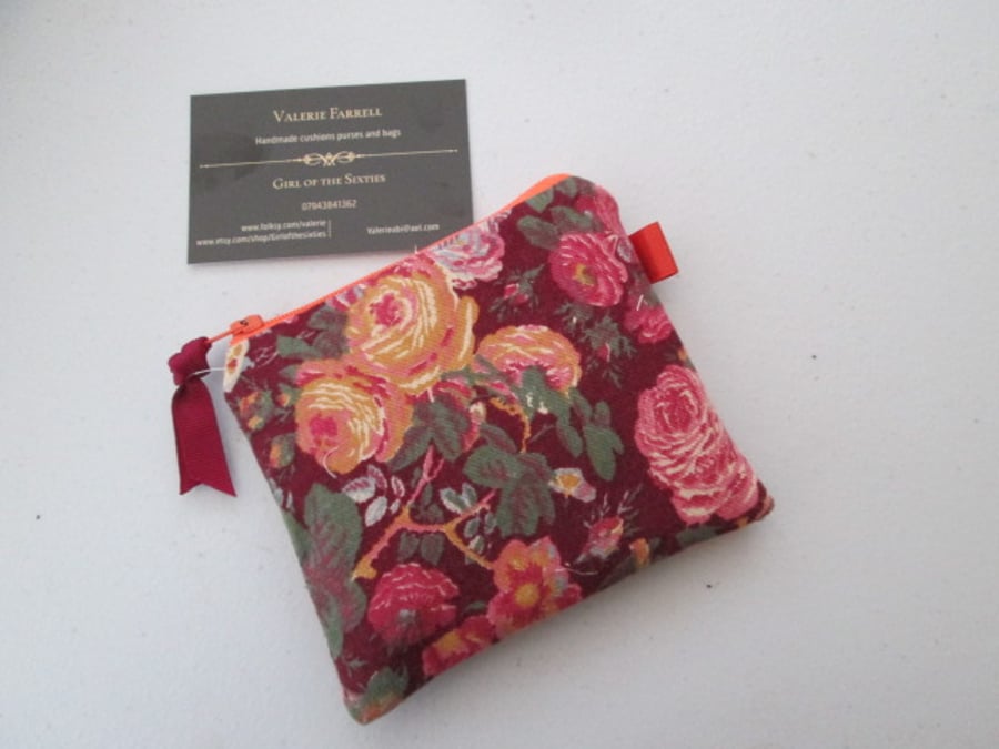 Pretty Floral  Coin Purse
