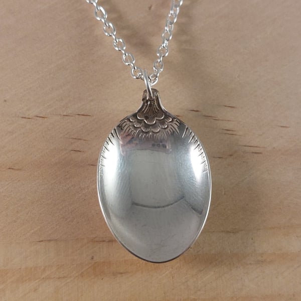 Upcycled Silver Plated Spoon Necklace (SPN102515)
