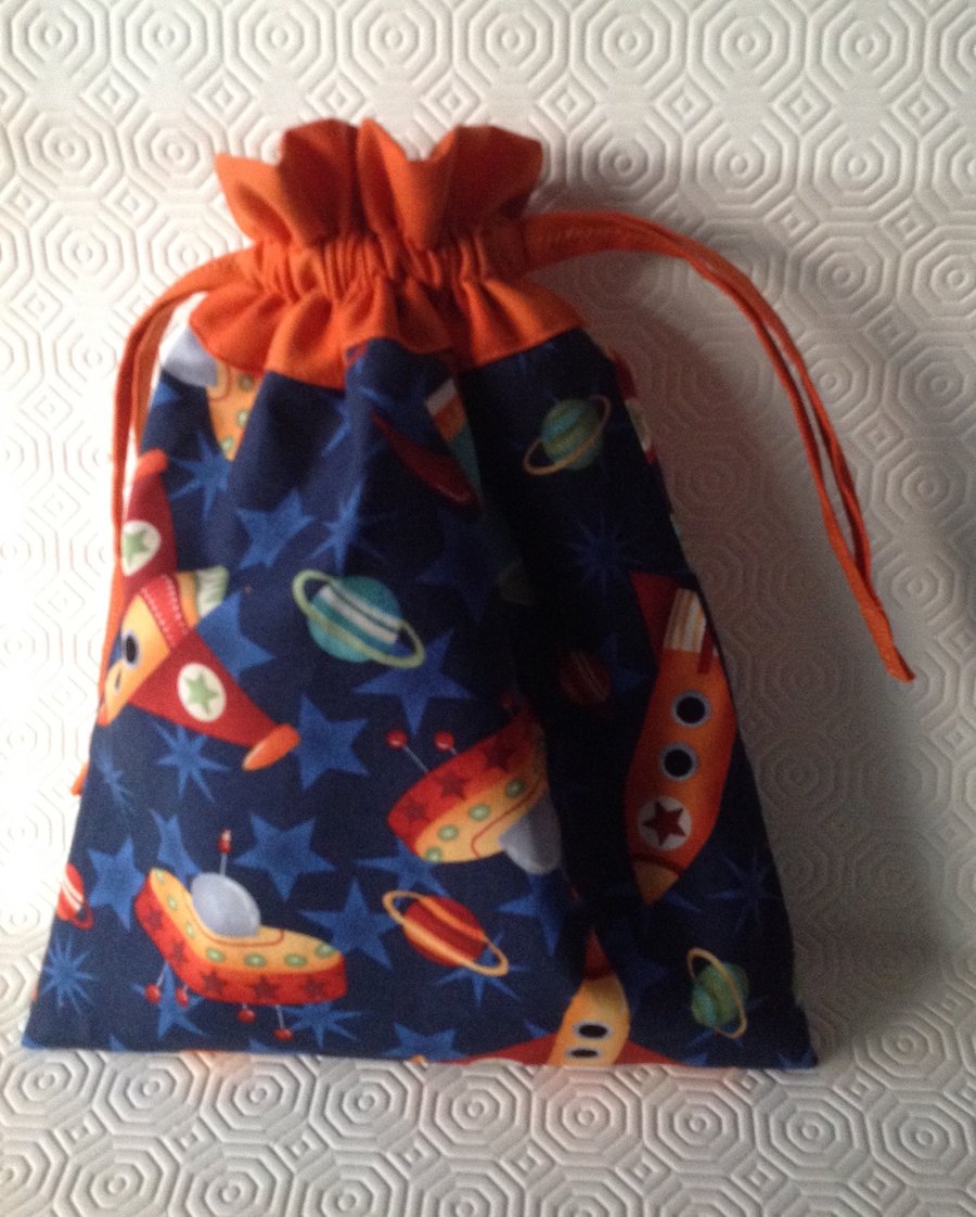 Space Drawstring Bag