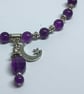 Amethyst Moon Star Necklace Purple Gemstone Celestial Gift for Her UK Handmade - Image 8