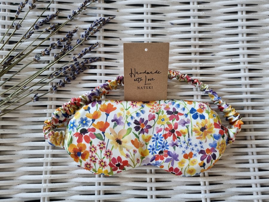 Silk eye mask. Weighted eye mask.