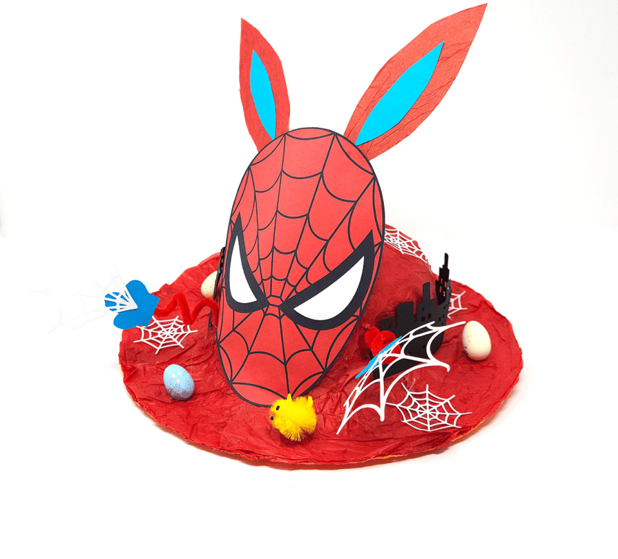 DIY Make Your Own Spider Man Easter Bonnet Superheroes Video Game Superhero, Boy