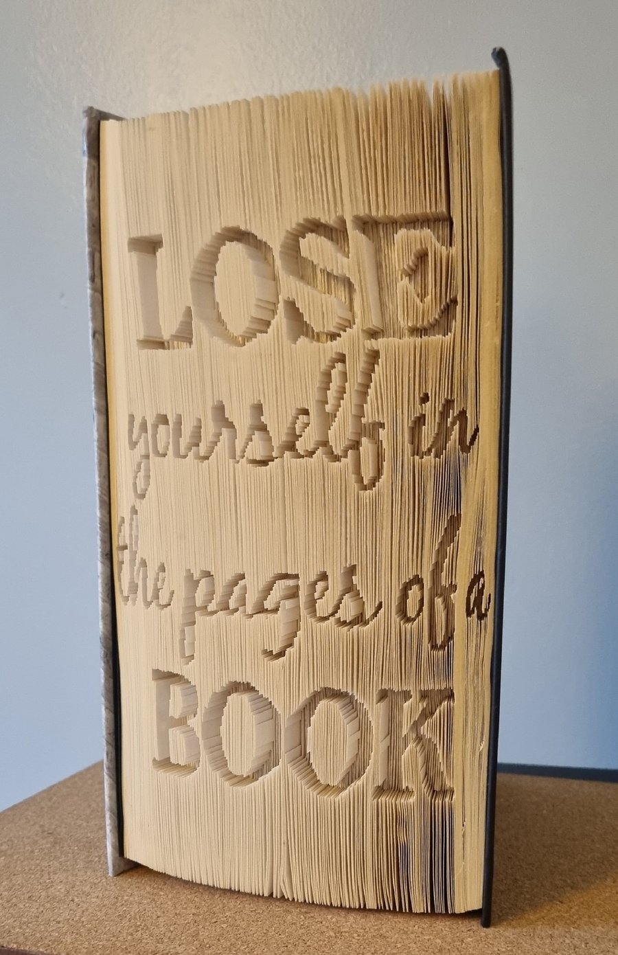 Lose yourself in the pages a book CUT & FOLD Book Folding Pattern - EMAILED PDF