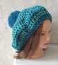 CROCHET Ladies Azure Seas Hat - Image 4