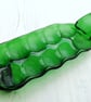 Handmade Fused Glass Multi Section Recycled Wine Bottle Dish - Slumped Bottle - Image 4