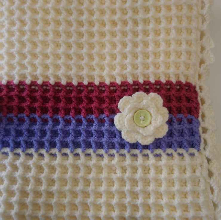 Crochet lap blanket Folksy