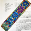 Textile Bookmark Free Machine Embroidery 