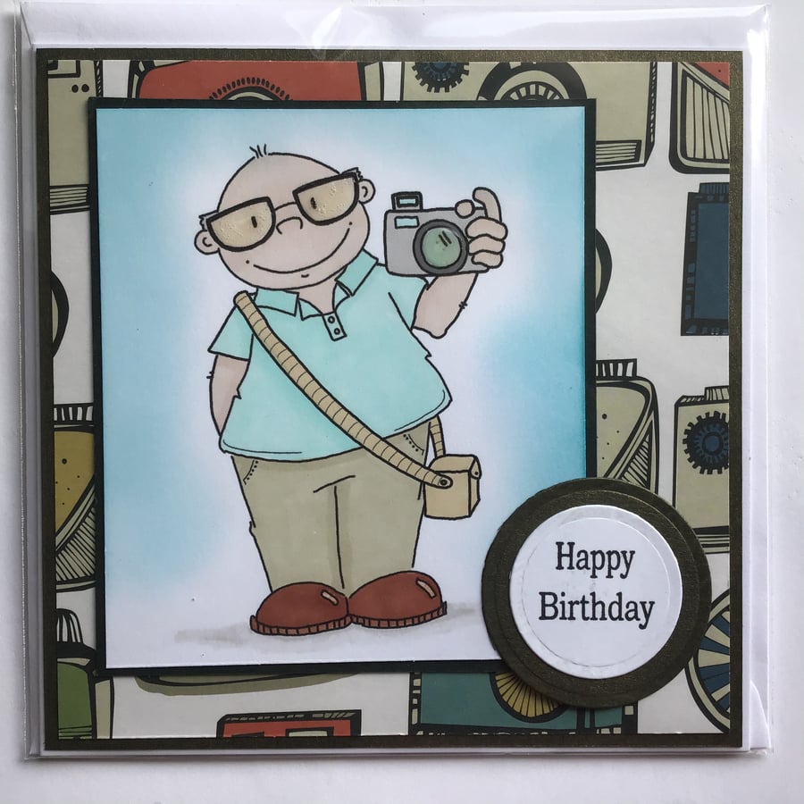 Photographer Camera Man Birthday Card
