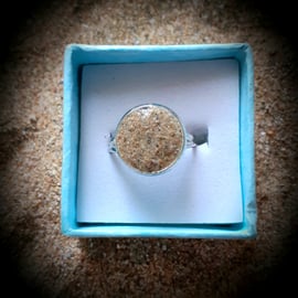 Watergate Bay Sand filled adjustable ring 