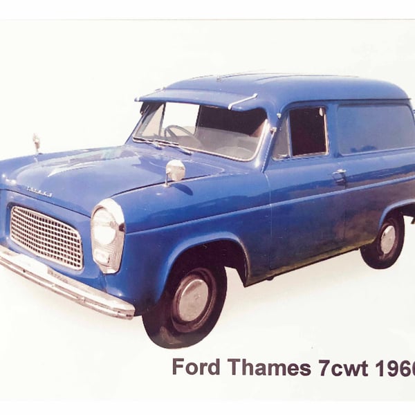Ford Thames 7cwt 1960- Aluminium Plaque - A5 or 203x304mm