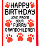 Birthday Card From Furry Grandchildren, Dogs, Cats For Grandma, Grandad - Image 4