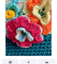 Handmade Floral Crochet Crossbody Bag with Gold Coloured Chain Removable & Snap  - Image 3