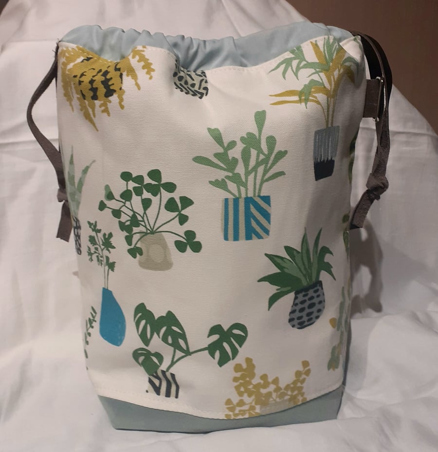 Project Bag large with drawstring  Plants 