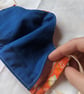 Orange cotton face mask - Image 4