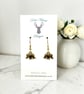 Charm Earrings - Bronze Elephant