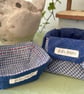 Handmade Fabric Jewellery Dish and Small Accessory Basket Set - Image 8