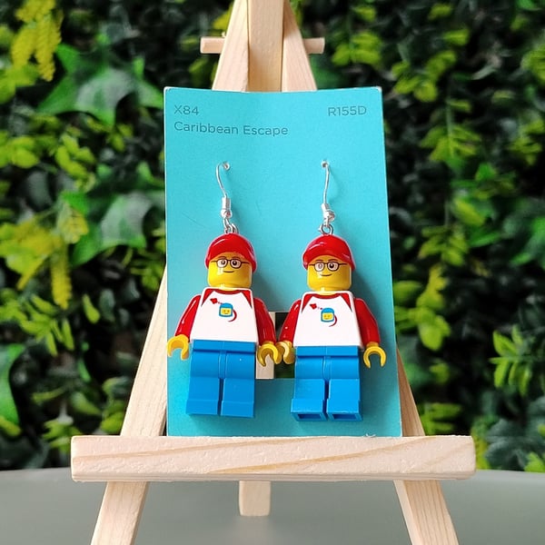 Space Enthusiast Lego Figure Earrings 