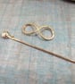 Shawl Pin, Copper Infinity Knot Celtic Clasp Cloak Pin - Image 6