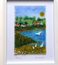 Slapton ley - fused glass landscape  - Image 2