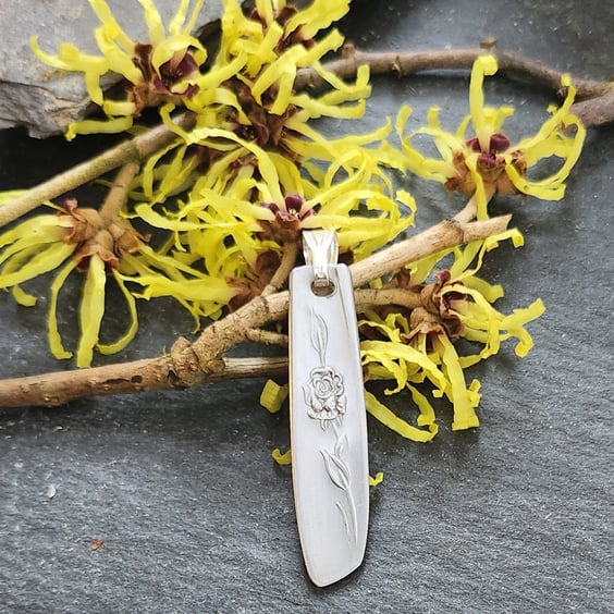 Upcycled teaspoon handle pendant - Cutlery Collection