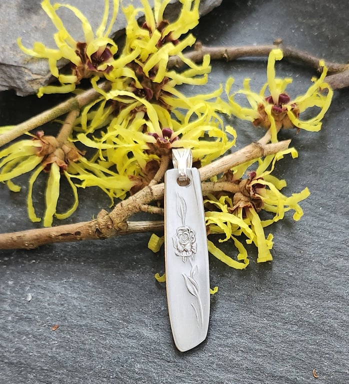 Upcycled teaspoon handle pendant - Cutlery Collection