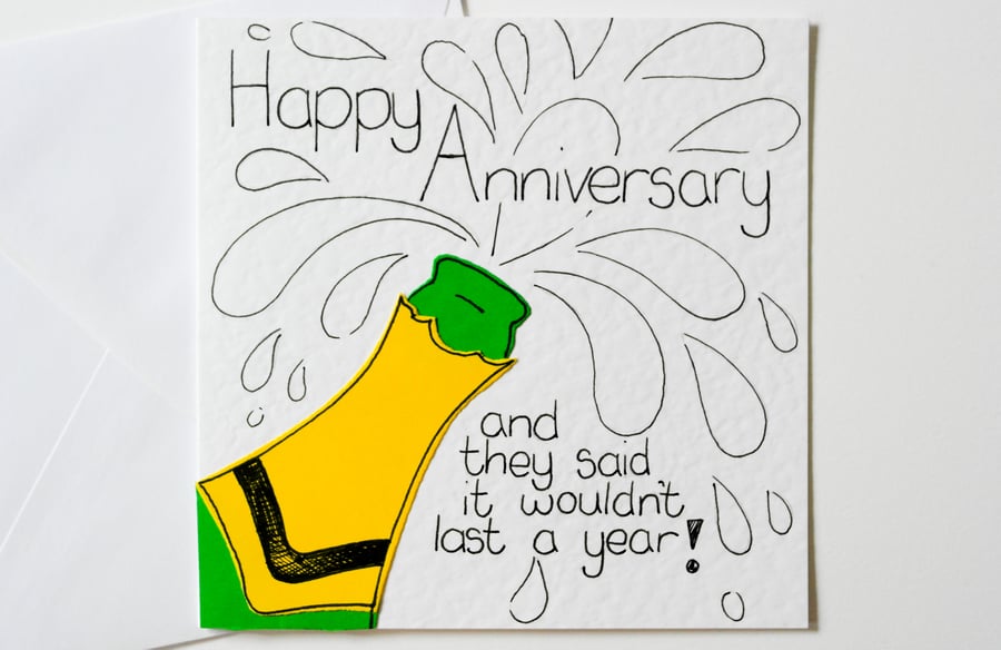 Greeting Card - Happy Anniversary Card - Couple Card - Funny card - Humorous 