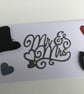 wedding card. Mr and Mrs. Wedding day card. Ref 017.  - Image 5