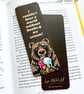 Bear & Ice Cream Bookmark, 52mm x 148mm
