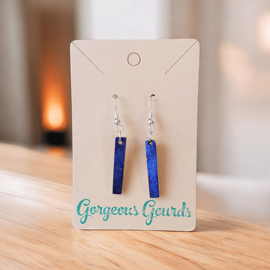 Elegant Blue Gourd Earrings