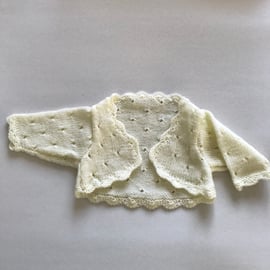 Hand knitted baby bolero