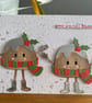 Handmade "Make Way for Christmas" Figgy Pudding Card – Double Character Design - Image 3