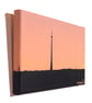 Emley Moor Tower at Dawn Painting - Yorkshire scene on small canvas - Image 3
