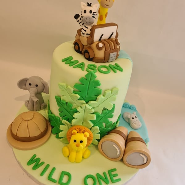 Safari theme edible cake toppers 