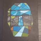 Old Man Waterfalls abstract acrylic