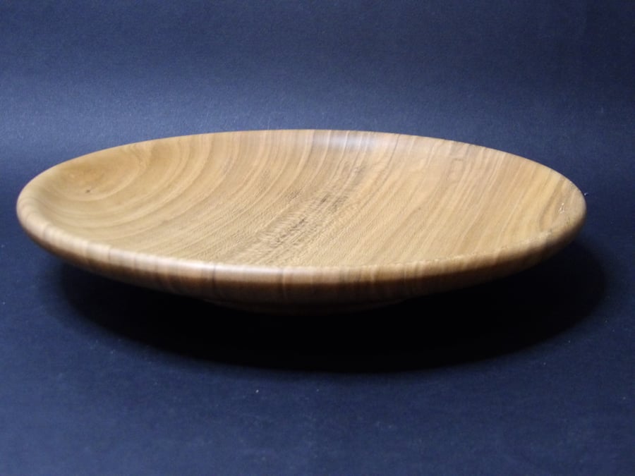 Hand turned shallow bowl made from Cherry wood