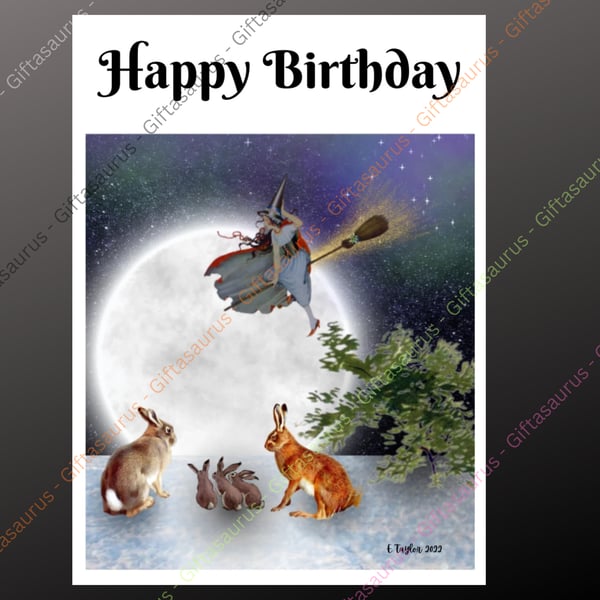 Personalised Birthday Card Plantable Seeded Wiccan Pagan Witch Witchy Gothic