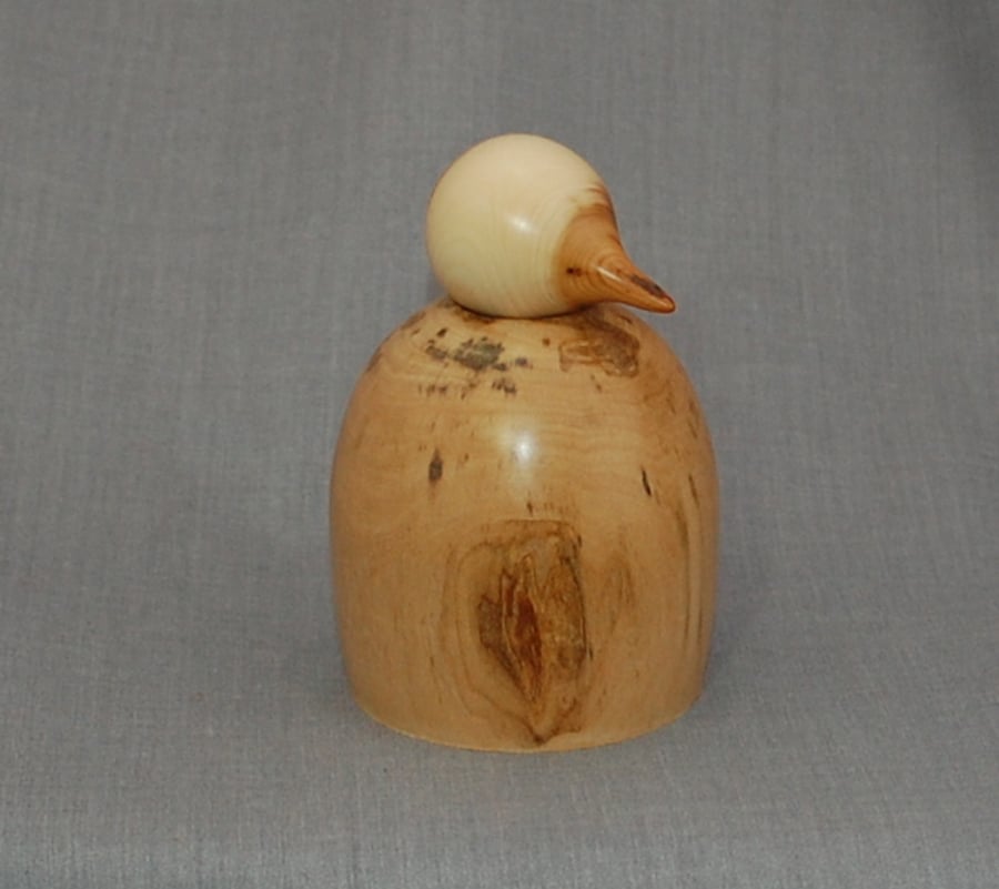 Penguin made from “Mystery” Wood