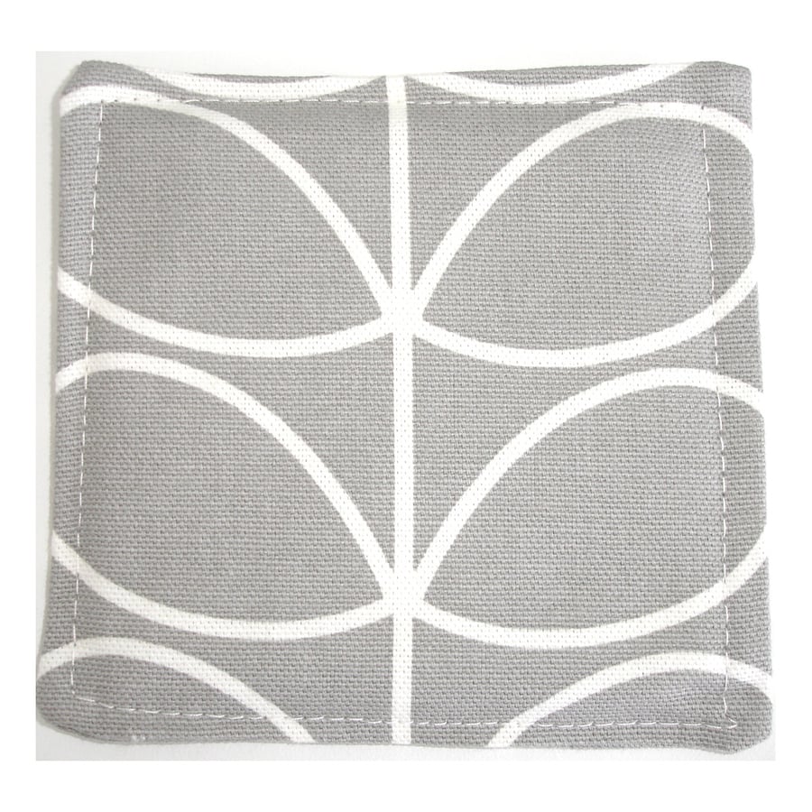 Light Grey Coaster Silver Fabric