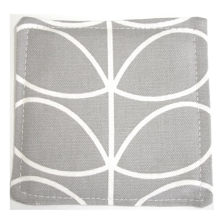 Light Grey Coaster Silver Fabric