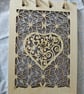 Decorative wooden notebook