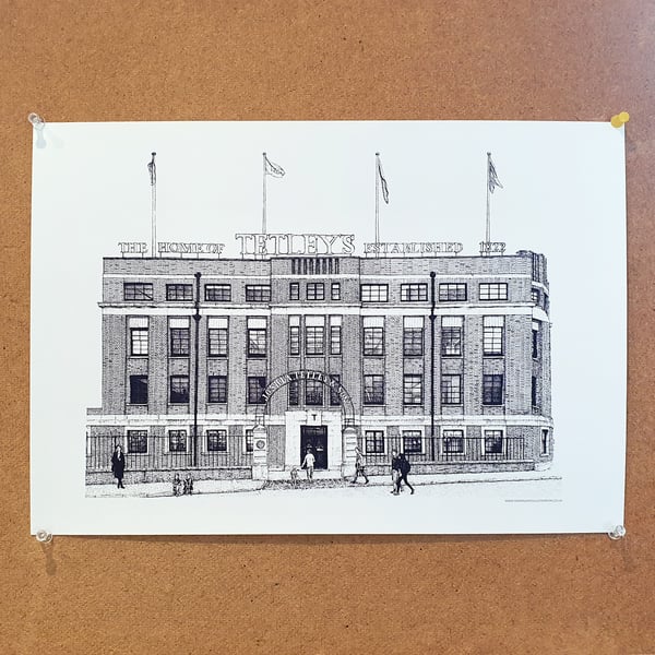 The Tetley - Drawing - Leeds Poster