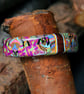 Designer Bangle - Abstract Pop Art Style in Rich Colours - Handmade - Unique - Image 2